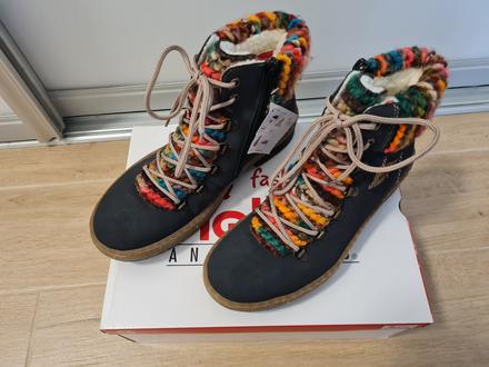 Členková zateplená obuv, zn. rieker,veľ. 38 - nové, rieker,38