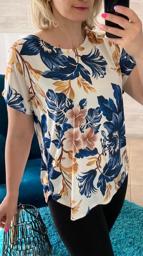 Dámska kvetovaná blúzka, l / m / s