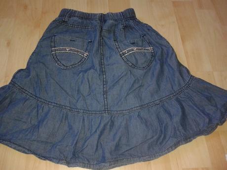 Riflová suknička, 128