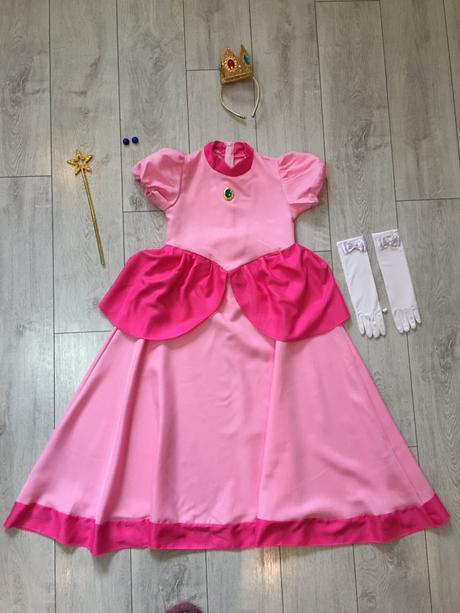 Kostym princezná peach super mario 10-12 rokov,