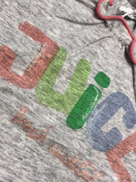 Dievčenské tričko s fodričkami a nápisom (62-68), 62