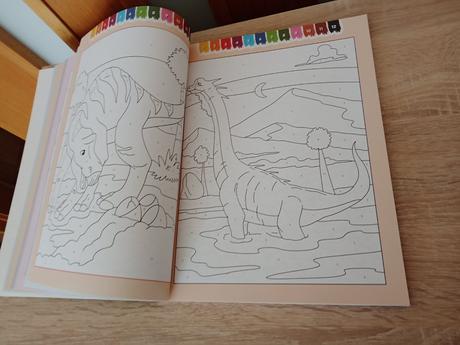Maľovanie podľa čísel -dinosaury, 
