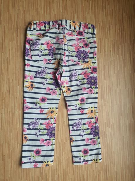 Kvietkovane rifle/nohavice, h&m,104