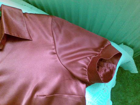 Červená saténová blúzka margo, 36