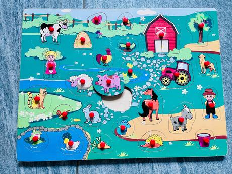 Puzzle drevene dvor, 