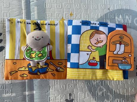 Textilná kniha it s a bath time, 