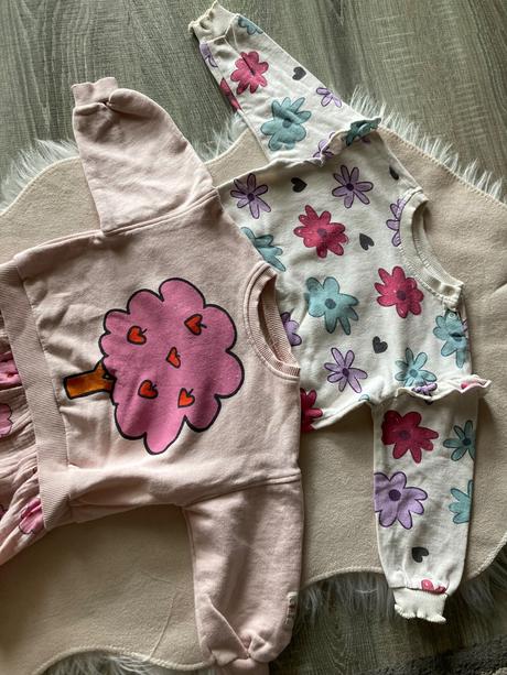 Mikinky kvetinky a stromček 86, zara,86