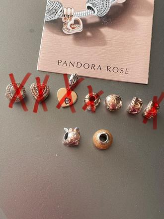 Pandora rosegold koralky, pandora