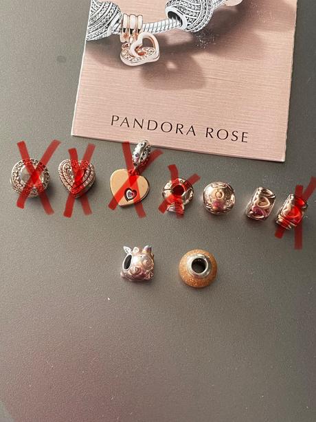 Pandora rosegold koralky, pandora