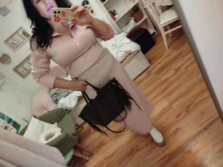 Ružové teplákové saty, xl