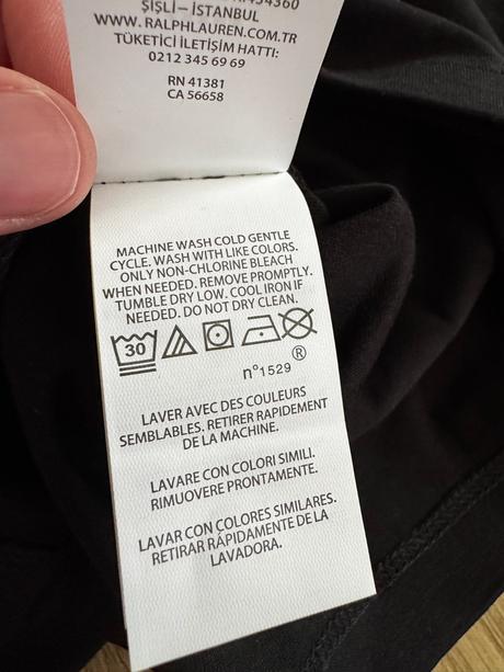 Tričko ralph lauren čierne basic m, ralph lauren,m