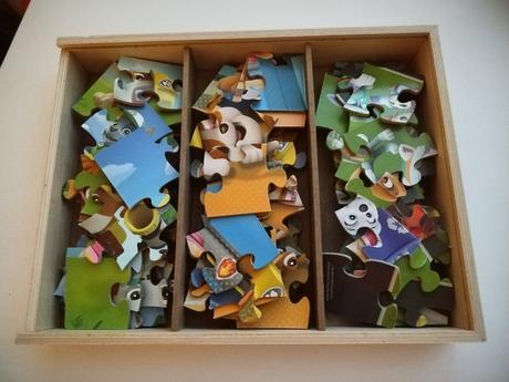 Kompletné drevené puzzle tlapková patrola, 