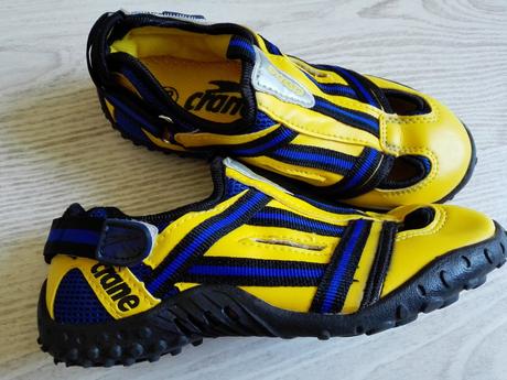 Tenisky č.28-29,pestré žlté aju do vody, 28