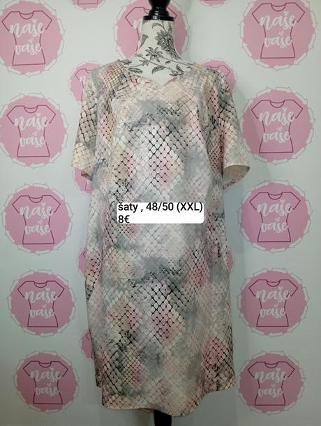 Vzorované jemne šaty 48/50, xxl