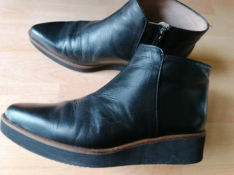 Pohodlné značkové kožené prechodné topánky, 37