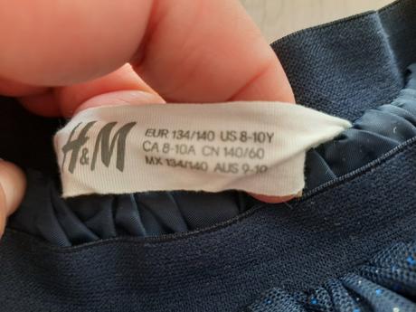 Tilová suknička, h&m,134