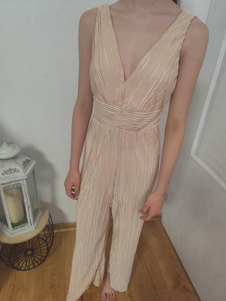 Zlato-bezovy overal xs 34, amisu,xs