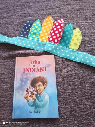 Jirka a indiáni. indiánska čelenka,