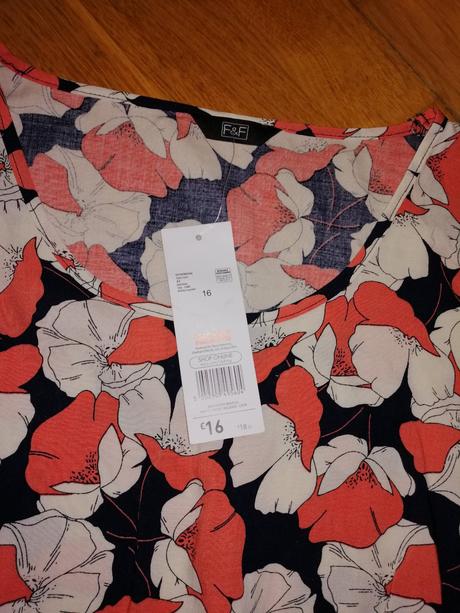Letné kvetované šaty, f&f,44