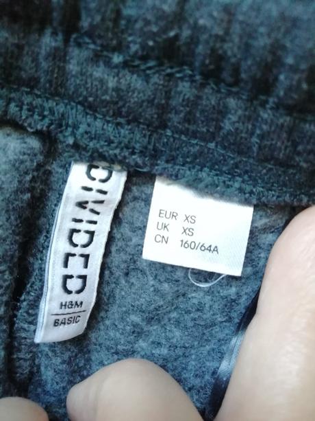 Hrubšie tepláky h&m, v. xs, h&m,xs