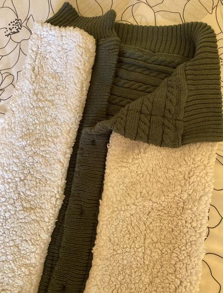 Teplý vak kožušinka - pletenina  + čiapka, 74