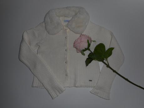 Mayoral- svetrík s odnímateľným kož.golierom v.134, mayoral,134