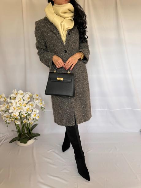 Zara - vlnený buklé kabát, zara,s