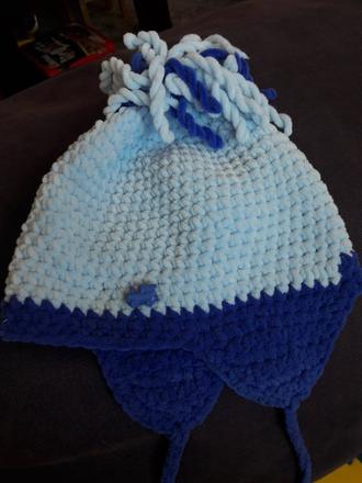 Svetlomodra chlapcenska zimna ciapka., 104