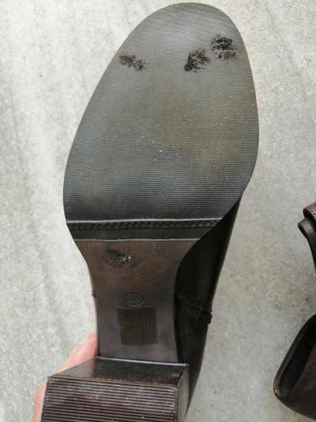 Hnedé topánky bata,koža,v38,vd 24,2 cm,opätok 8cm, baťa,38