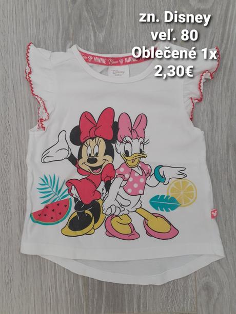 Tričko minnie vel. 80, disney,80