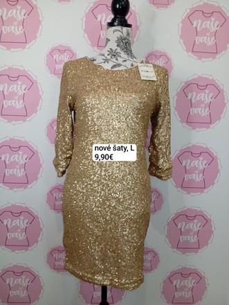 Nové flitrované šaty, l