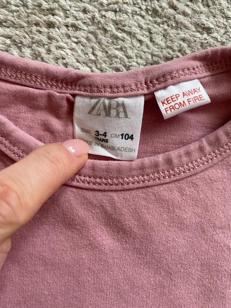 Dievčenské tricko oversize, zara,104