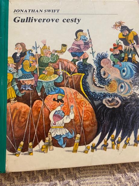 Stará kniha gulliverove cesty jonathan swift 1981,