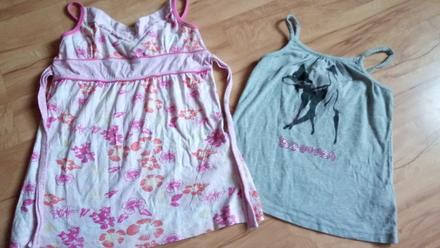 2x dievčenské tričko, h&m,146