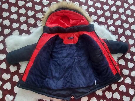 Teplá predlžená bunda, 98