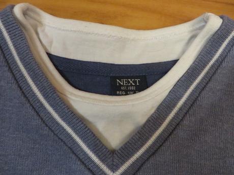 Bavlnený pulover - veľ. 122 - zn. next, next,122