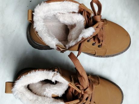 Topanky pre dievčatka zimne horcicove vel. 36, 36