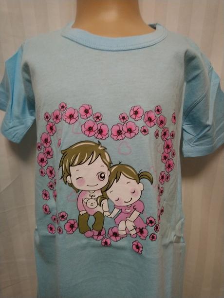 Modrá nočná košeľa s motívom happy rabbit, 116 cm, 116