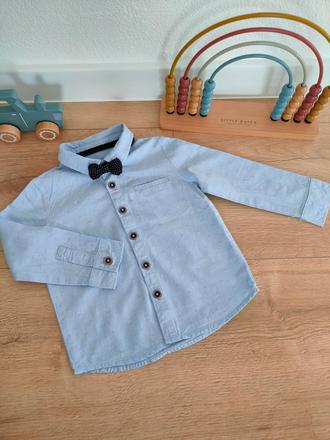 Chlapčenská slávnostná košeľa s motýlikom, 80-86, 86