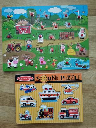 Drevene vkladacie puzzle, 