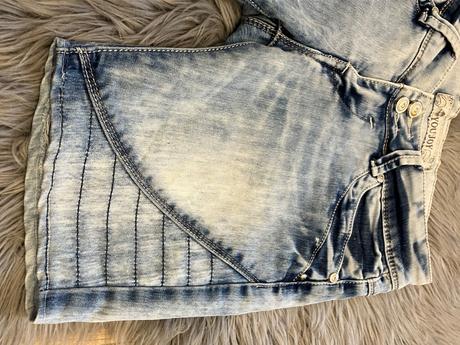 Dievčenské rifľové šortky, 158