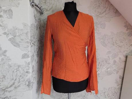 Kvalitna trendy zavinovacia bluzka, 40