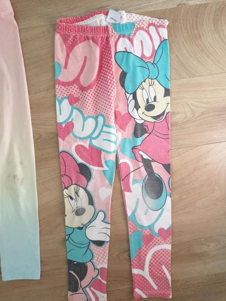 2xmikiny s kapucnou+2x leginky 122/128, 122