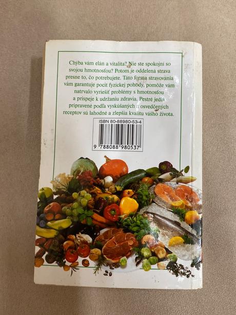 Kniha- varíme oddelenú stravu, 