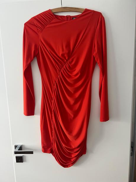 Oranžové šaty zara, zara,s