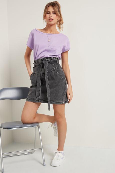 Riflová sukňa, tezenis,s