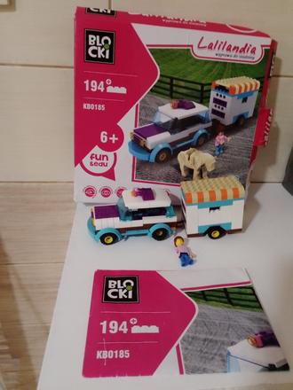 Stavebnica blocki, 194 kusov, 