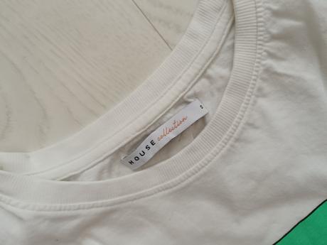 Biele tričko s mačkou s okuliarmi, house,s