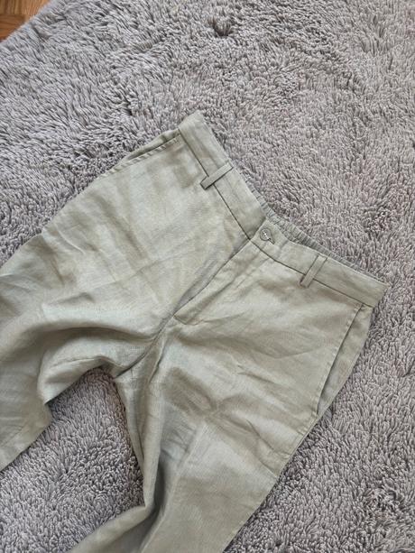 Zara lanové nohavice, zara,m