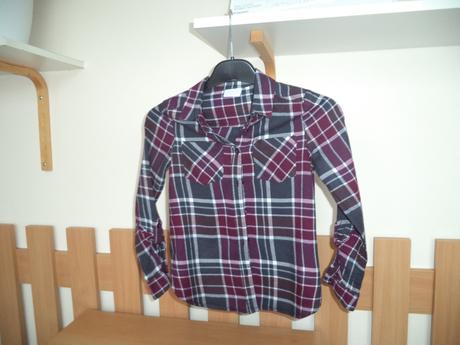 128 košeľa káro, f&f,128